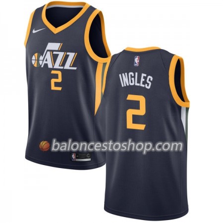 Camiseta Hombre NBA Utah Jazz Joe Ingles 2 Nike 2017-18 Navy Swingman